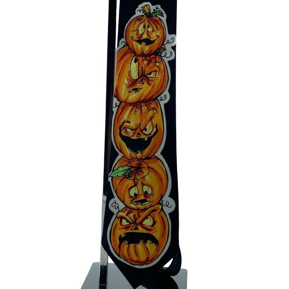 Halloween Collection Pumpkin Trick‎ Or Treat Holiday Silly Neck Tie One Size OS